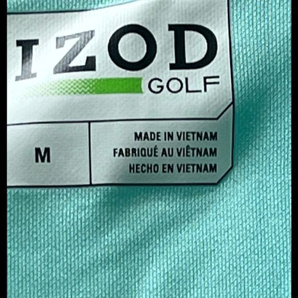 IZOD Golf Mint Green Shirt - Picture 2 of 5